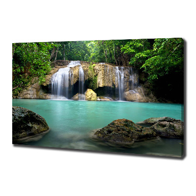 Cuadro canvas con impresión uv duradera horizontal Cascada