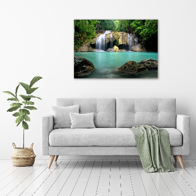 Cuadro canvas con impresión uv duradera horizontal Cascada