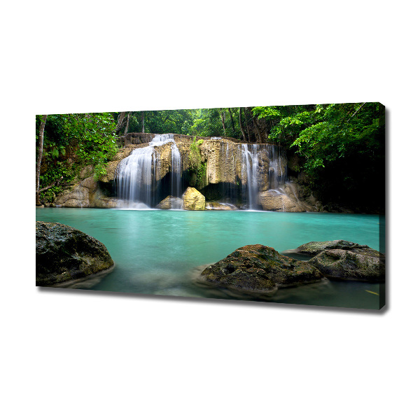 Cuadro canvas con impresión uv duradera horizontal Cascada