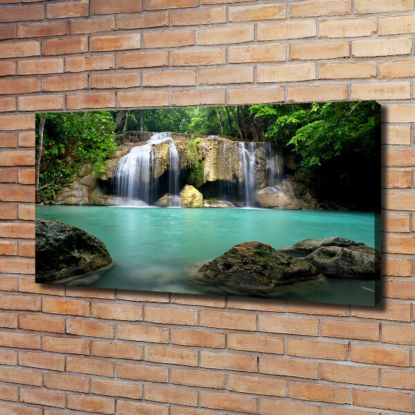 Cuadro canvas con impresión uv duradera horizontal Cascada