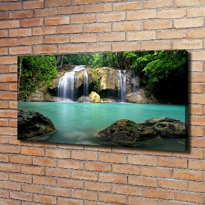 Cuadro canvas con impresión uv duradera horizontal Cascada