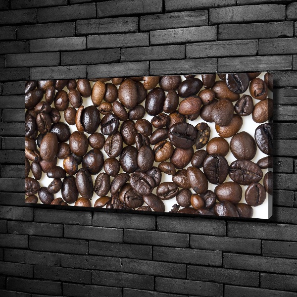 Cuadro canvas moderno de gran formato horizontal Granos de café