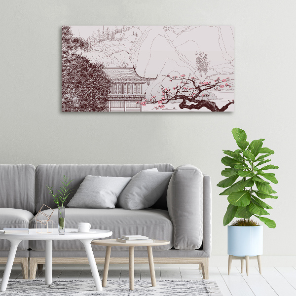 Foto en lienzo con acabado profesional horizontal paisaje chino