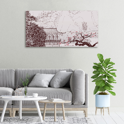 Foto en lienzo con acabado profesional horizontal paisaje chino