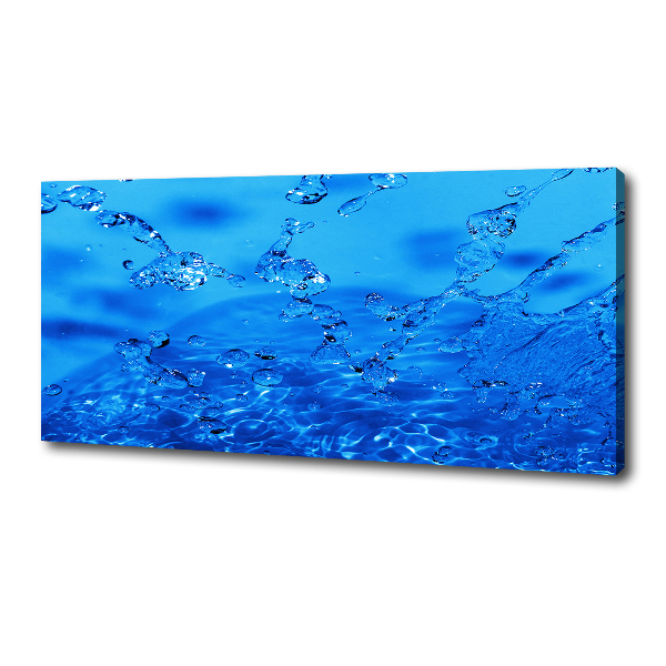 Cuadro canvas con impresión uv duradera horizontal Gotas de agua