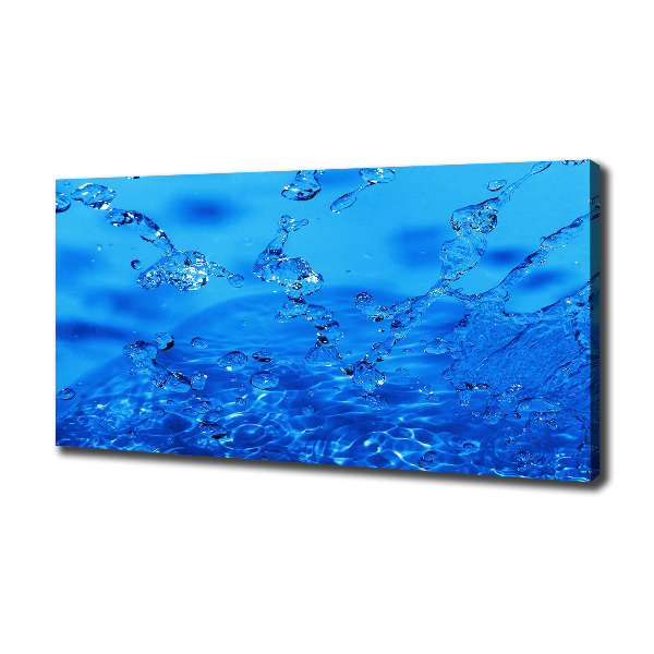 Cuadro canvas con impresión uv duradera horizontal Gotas de agua