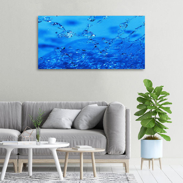 Cuadro canvas con impresión uv duradera horizontal Gotas de agua
