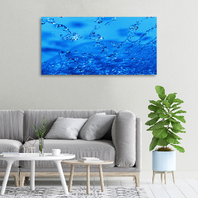 Cuadro canvas con impresión uv duradera horizontal Gotas de agua