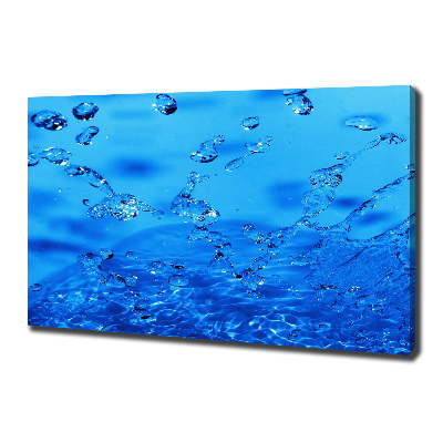 Cuadro canvas con impresión uv duradera horizontal Gotas de agua