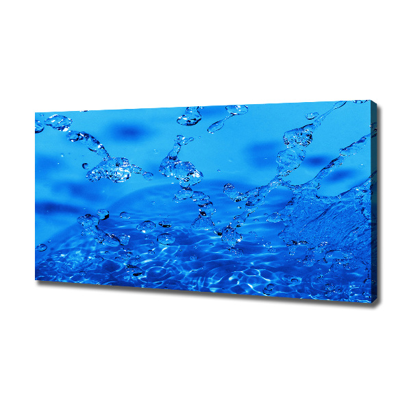 Cuadro canvas con impresión uv duradera horizontal Gotas de agua