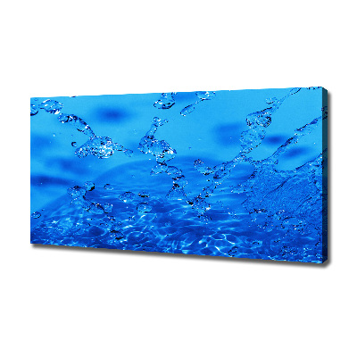 Cuadro canvas con impresión uv duradera horizontal Gotas de agua