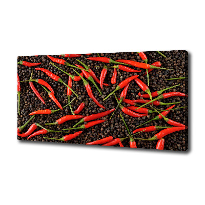 Cuadro canvas con impresión uv duradera horizontal chiles