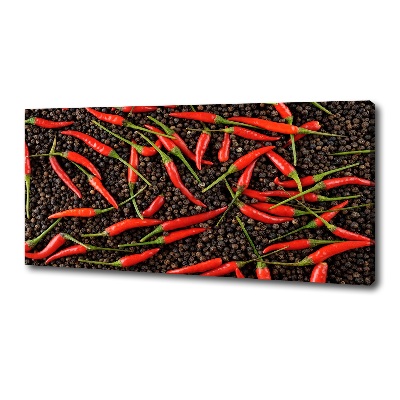 Cuadro canvas con impresión uv duradera horizontal chiles