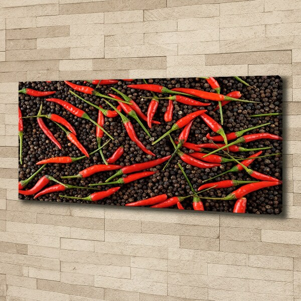 Cuadro canvas con impresión uv duradera horizontal chiles