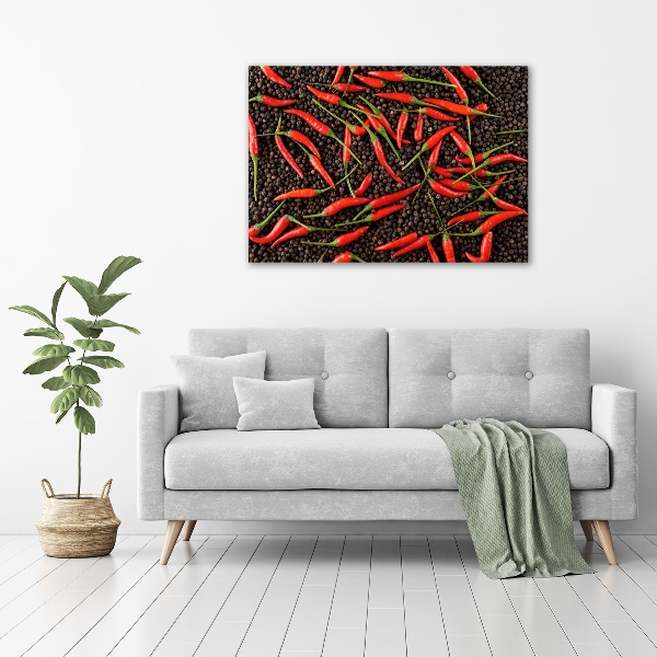 Cuadro canvas con impresión uv duradera horizontal chiles