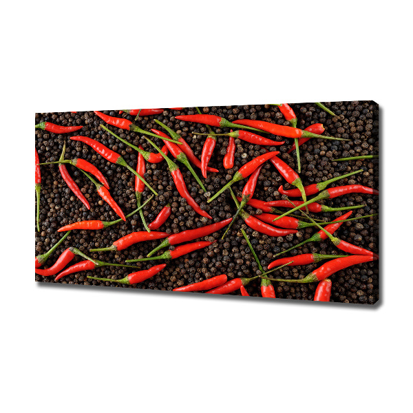 Cuadro canvas con impresión uv duradera horizontal chiles