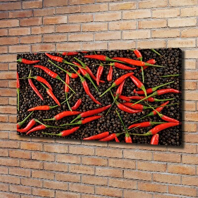 Cuadro canvas con impresión uv duradera horizontal chiles