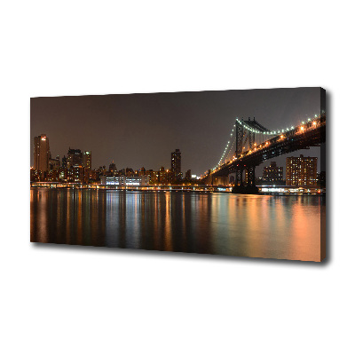 Cuadro canvas moderno de gran formato horizontal Entre los puentes