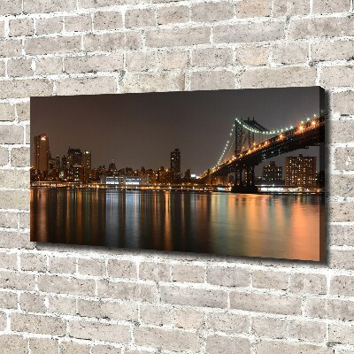 Cuadro canvas moderno de gran formato horizontal Entre los puentes