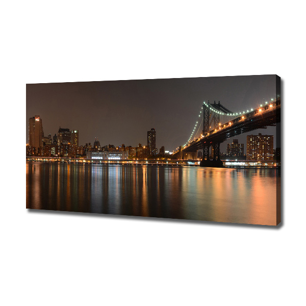 Cuadro canvas moderno de gran formato horizontal Entre los puentes