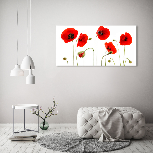 Foto en lienzo con acabado profesional horizontal Amapolas
