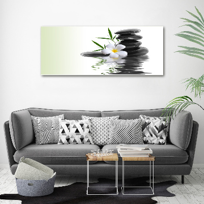 Cuadro canvas con impresión uv duradera horizontal Piedras zen