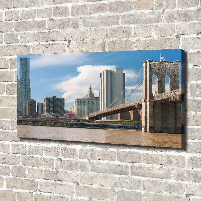Fotocuadro en lienzo de alta calidad horizontal Puente de Brooklyn