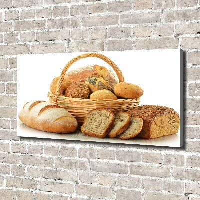 Fotocuadro en lienzo de alta calidad horizontal Pan en la cesta