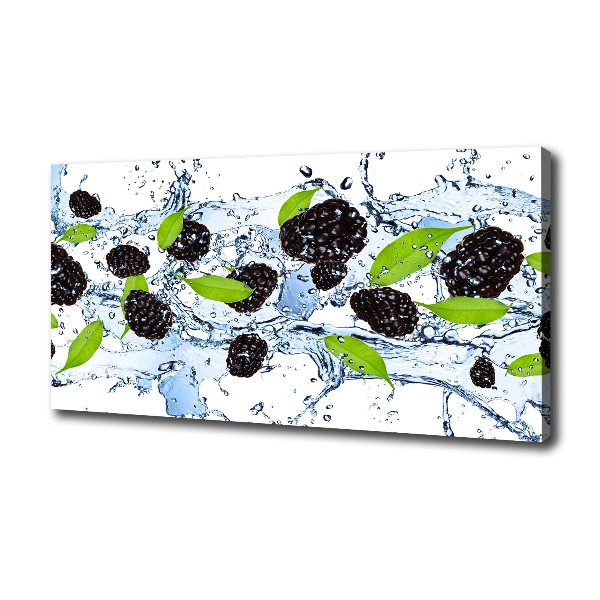 Foto en lienzo con acabado profesional horizontal Moras y agua