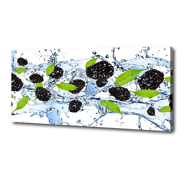 Foto en lienzo con acabado profesional horizontal Moras y agua