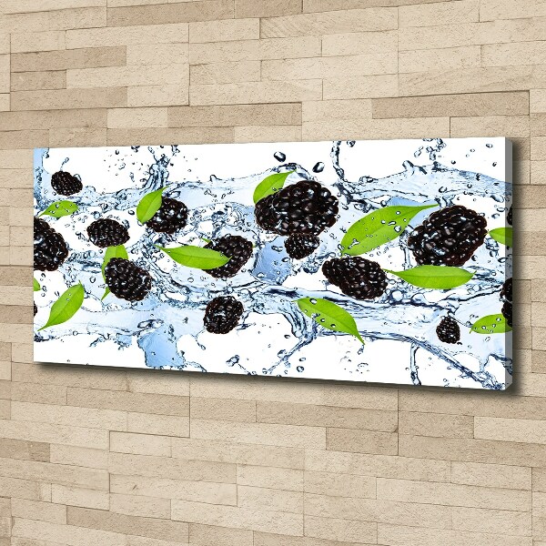 Foto en lienzo con acabado profesional horizontal Moras y agua