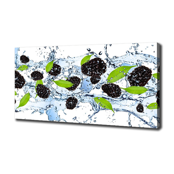 Foto en lienzo con acabado profesional horizontal Moras y agua