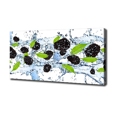 Foto en lienzo con acabado profesional horizontal Moras y agua