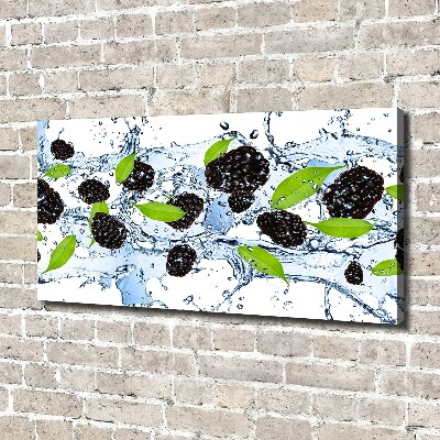 Foto en lienzo con acabado profesional horizontal Moras y agua