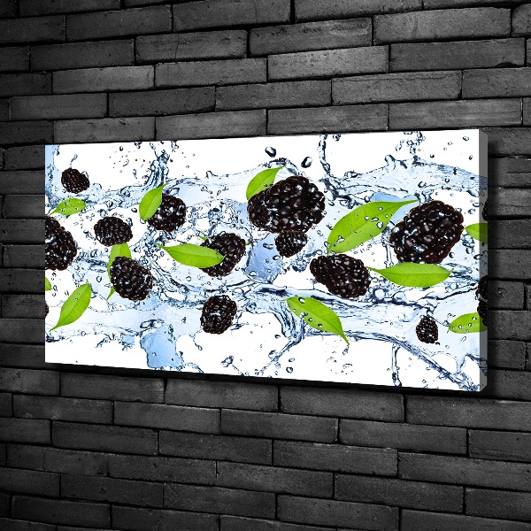Foto en lienzo con acabado profesional horizontal Moras y agua