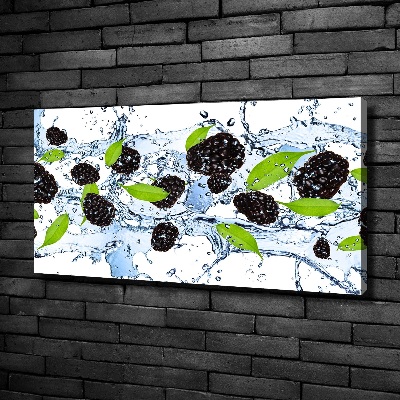 Foto en lienzo con acabado profesional horizontal Moras y agua