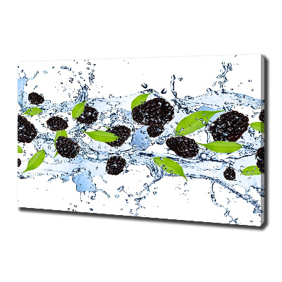 Foto en lienzo con acabado profesional horizontal Moras y agua