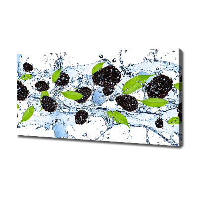 Foto en lienzo con acabado profesional horizontal Moras y agua