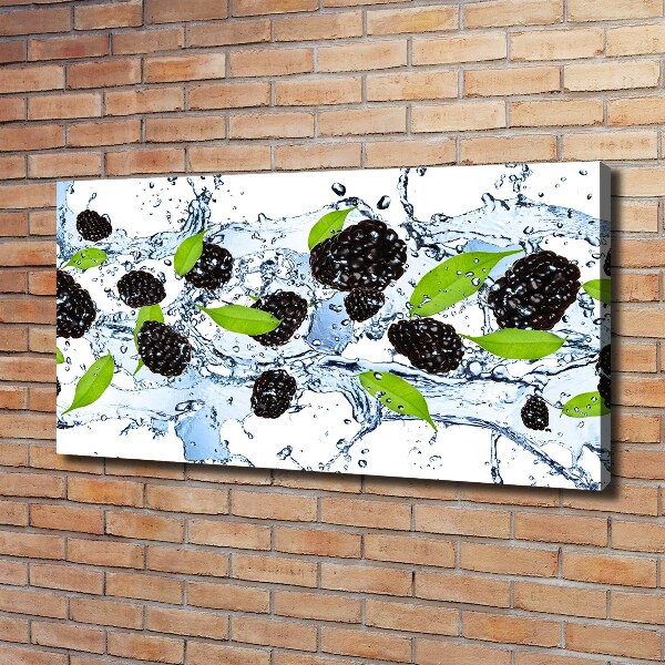 Foto en lienzo con acabado profesional horizontal Moras y agua