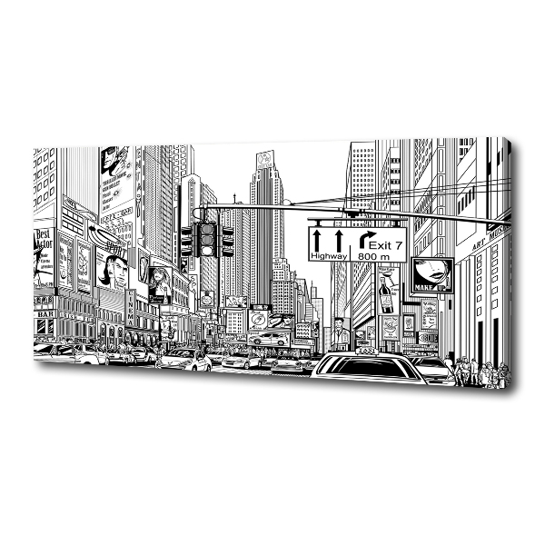Fotocuadro en lienzo de alta calidad horizontal Calles de Nueva York