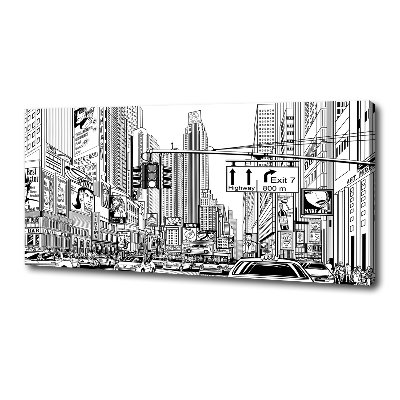 Fotocuadro en lienzo de alta calidad horizontal Calles de Nueva York