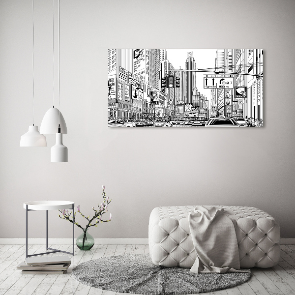 Fotocuadro en lienzo de alta calidad horizontal Calles de Nueva York