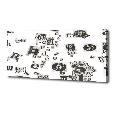 Cuadro canvas con impresión uv duradera horizontal Cartas de un periódico