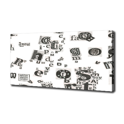 Cuadro canvas con impresión uv duradera horizontal Cartas de un periódico