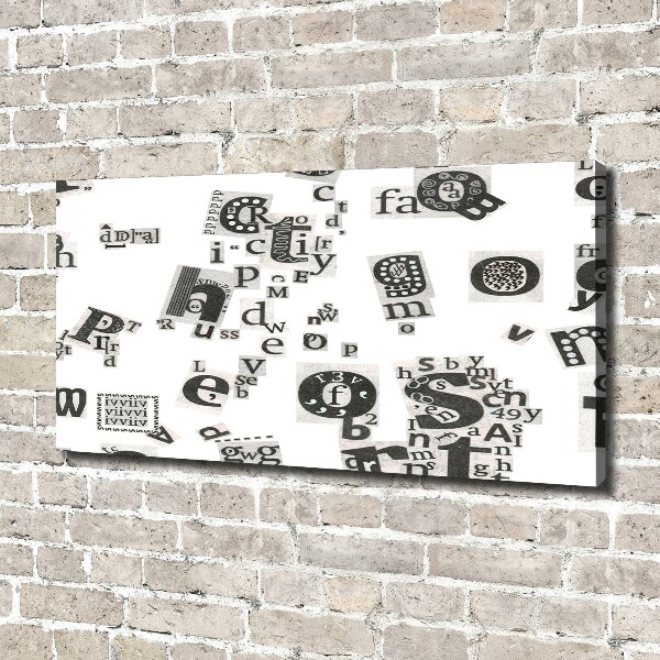 Cuadro canvas con impresión uv duradera horizontal Cartas de un periódico