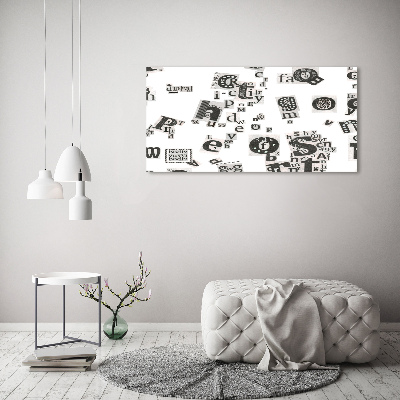 Cuadro canvas con impresión uv duradera horizontal Cartas de un periódico