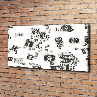 Cuadro canvas con impresión uv duradera horizontal Cartas de un periódico