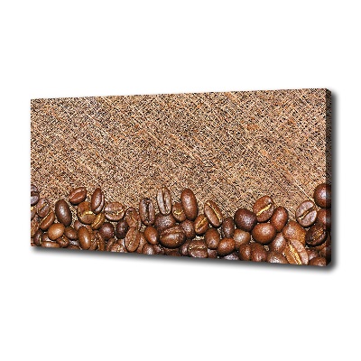 Cuadro canvas con impresión uv duradera horizontal Granos de café