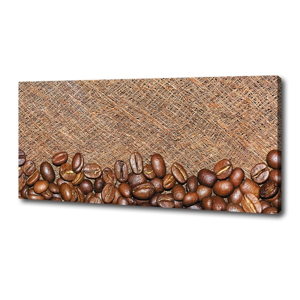 Cuadro canvas con impresión uv duradera horizontal Granos de café