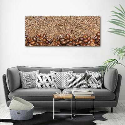 Cuadro canvas con impresión uv duradera horizontal Granos de café